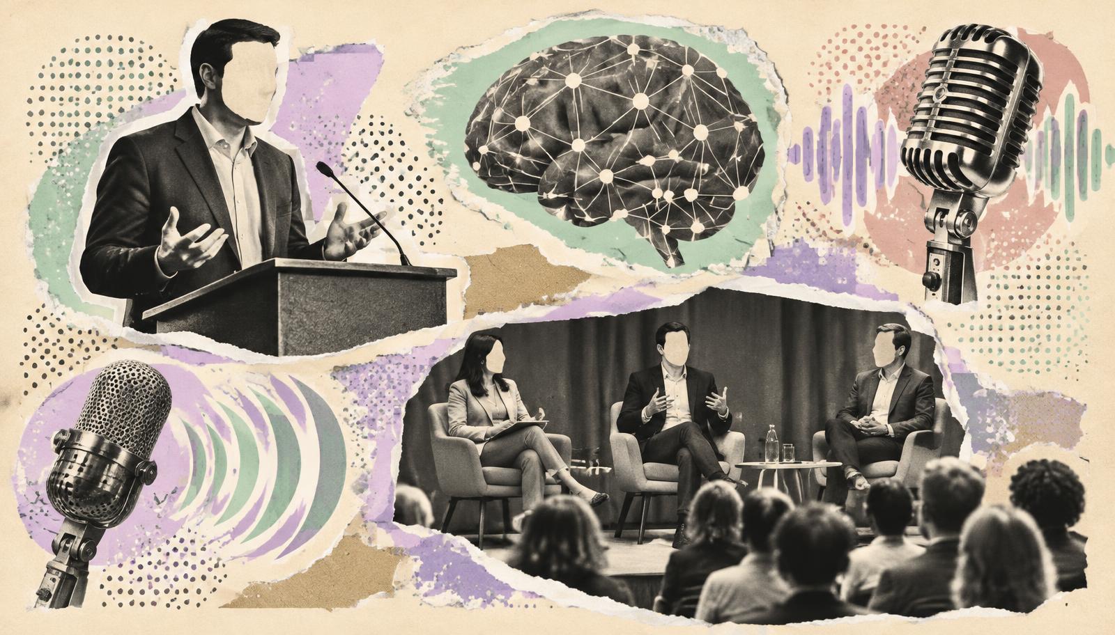 Illustration du cas : 21 heures de conférences transformées en une base de connaissance qu'on interroge.